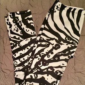 Zebra Print Leggings